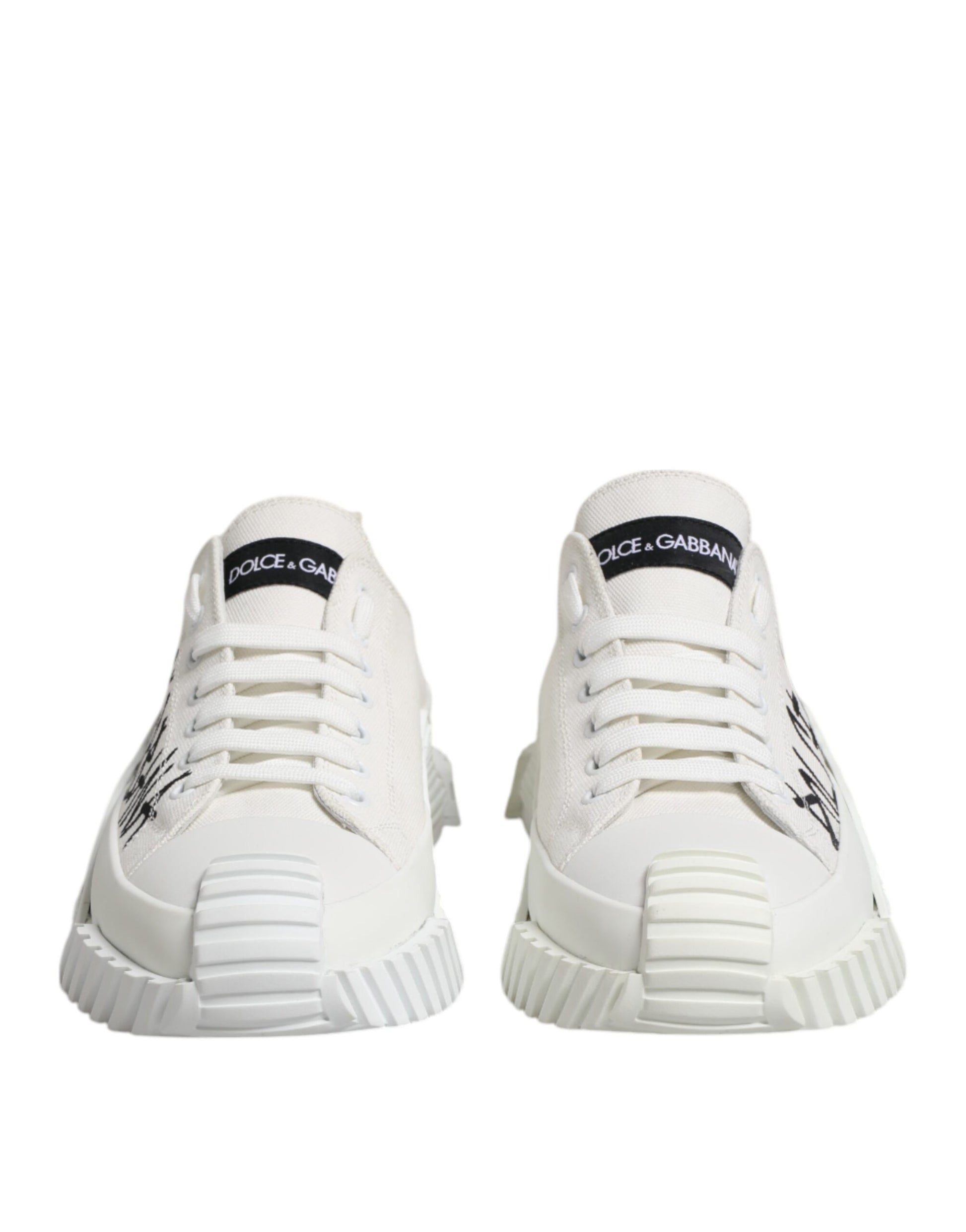 White Cotton NS1 Low Top Sneakers Shoes
