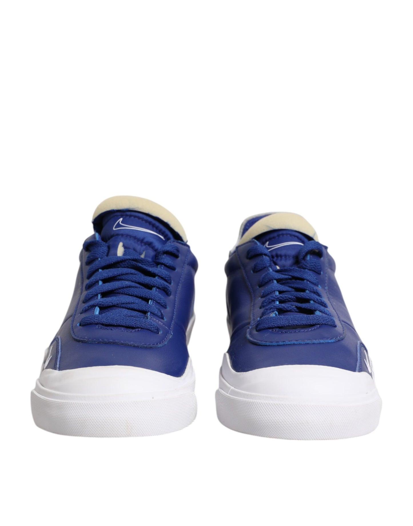 White Blue Lace Up Low Top Drop-Type PRM Sneakers Shoes