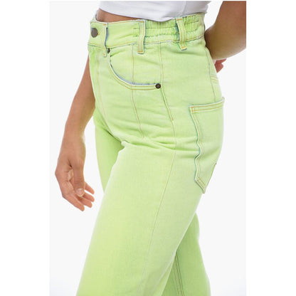 Coated Denim Mom Fit Denims 22cm