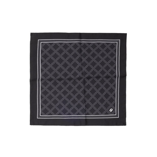 Black Silk Pocket Square