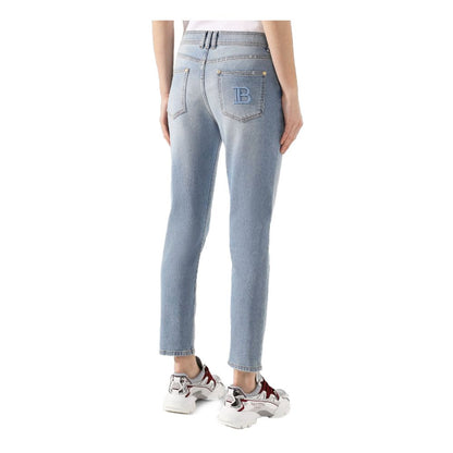 Blue Cotton Women's Jeans
