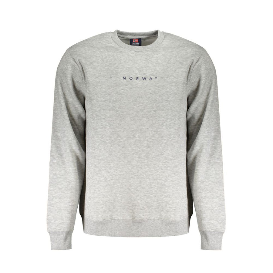 Gray Cotton Men's Sweater