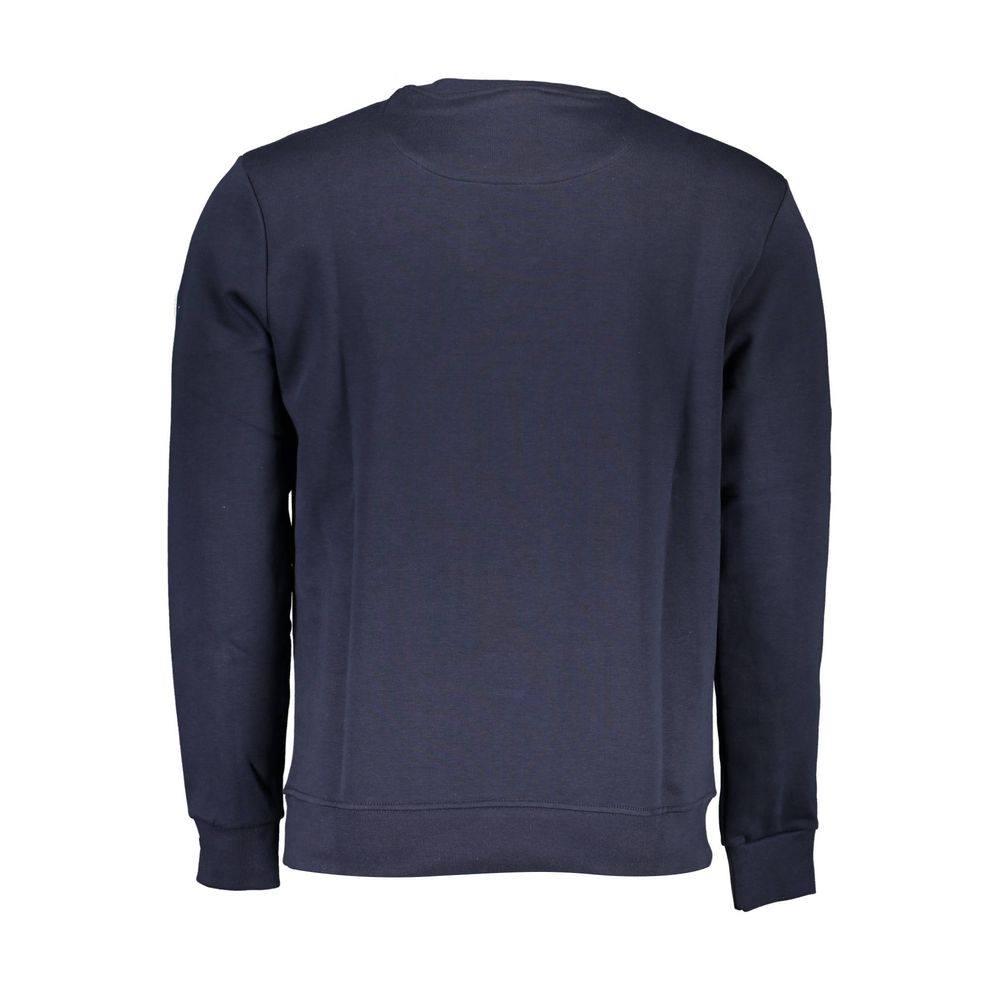 Blue Cotton Men Sweater