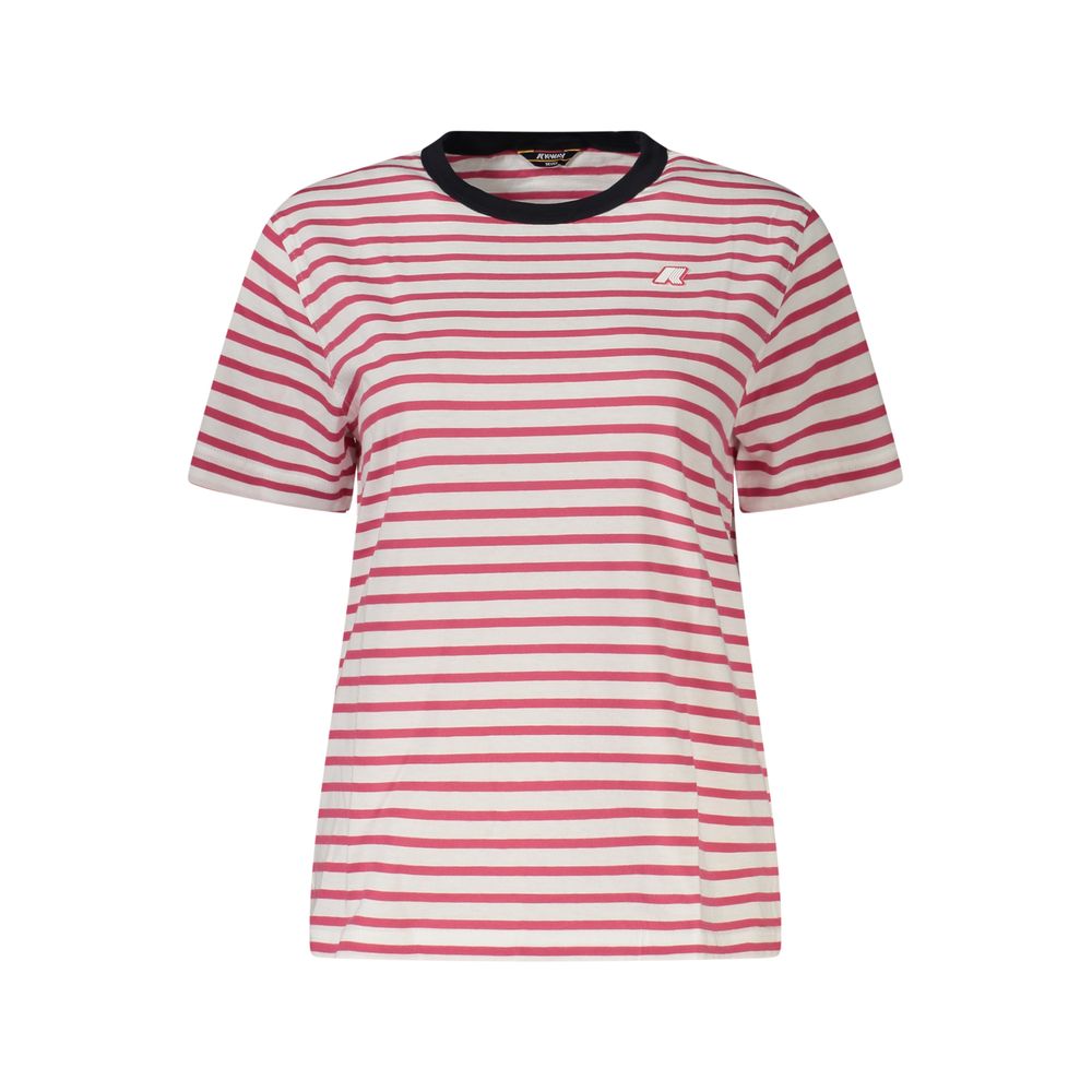 Pink Cotton Women T-Shirt
