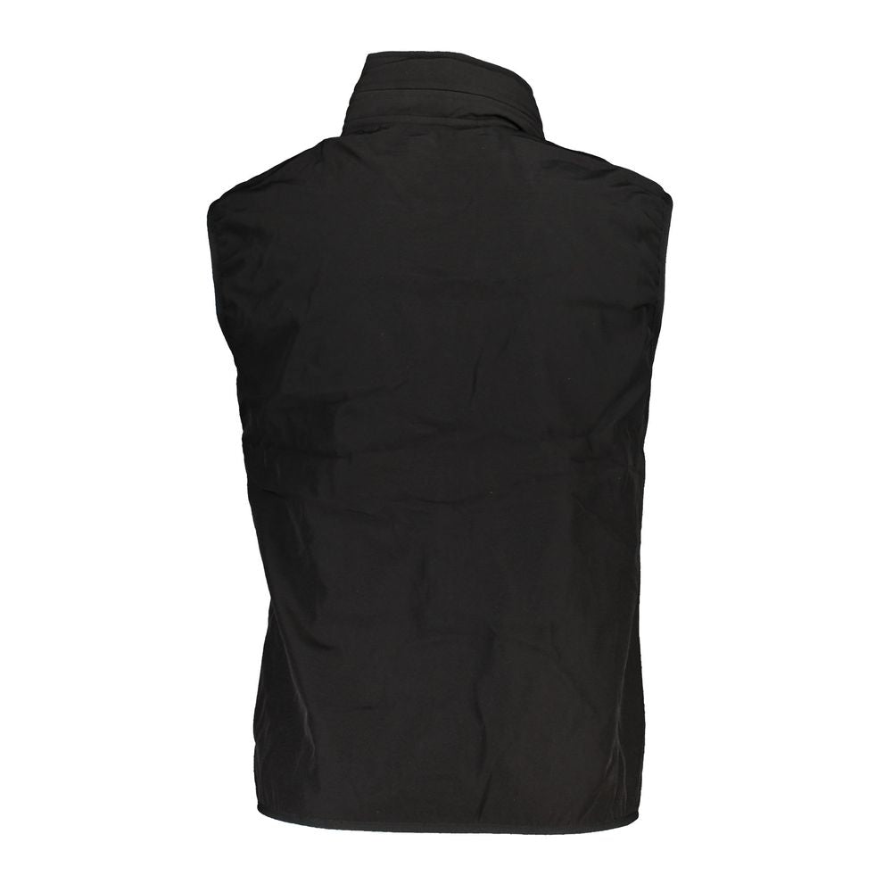 Black Polyester Men Jacket