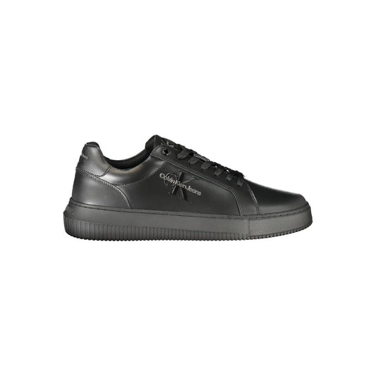 Black Polyester Sneaker