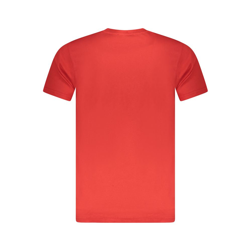 Red Cotton Men T-Shirt