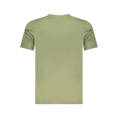 Green Cotton Men T-Shirt