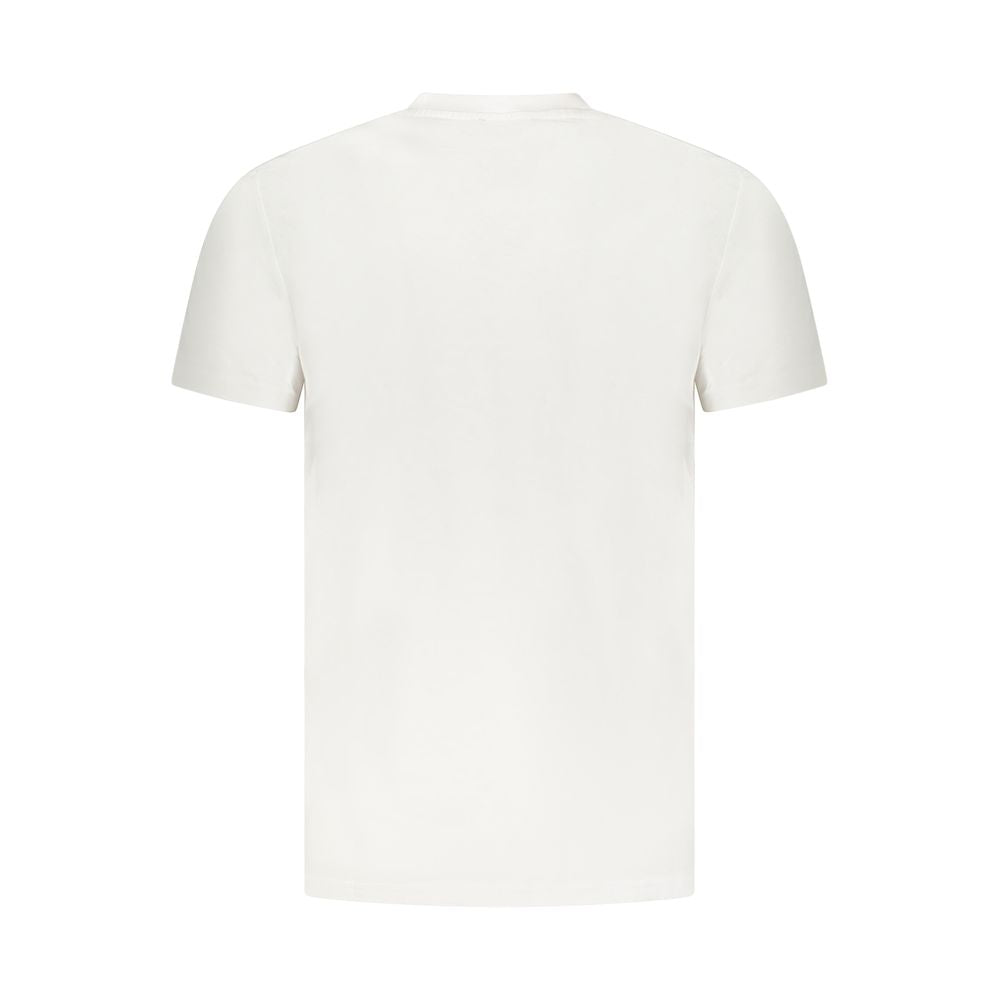 White Cotton Men T-Shirt