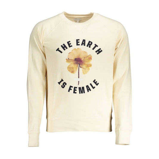 Beige Cotton Men's Sweater
