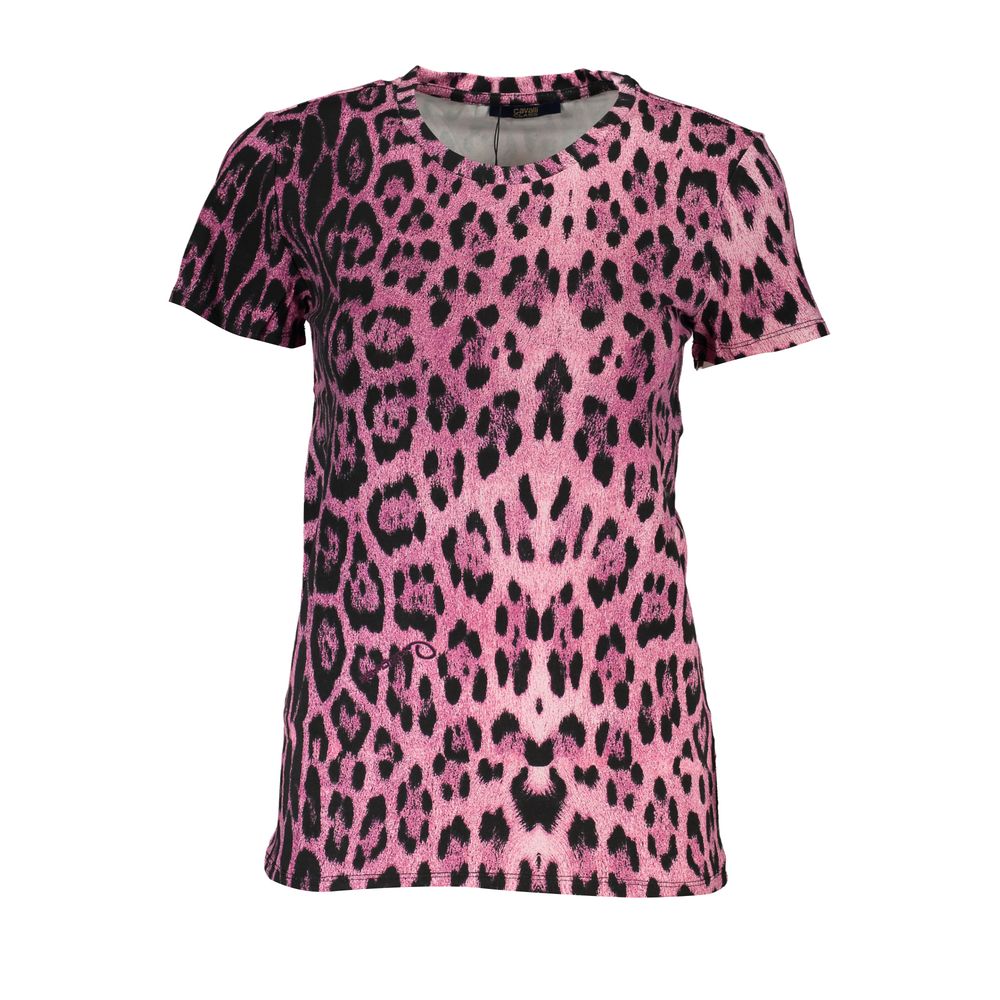 Pink Cotton Women T-Shirt