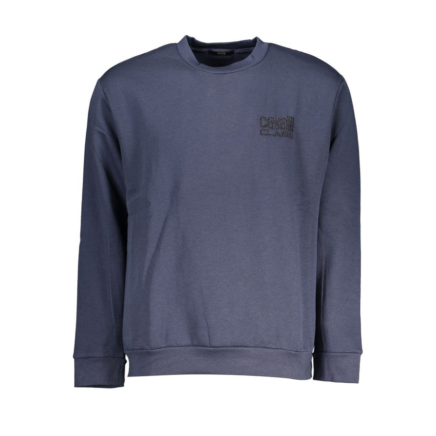 Blue Cotton Men Sweater
