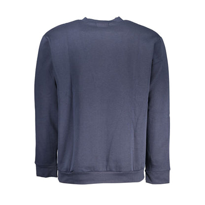 Blue Cotton Men Sweater