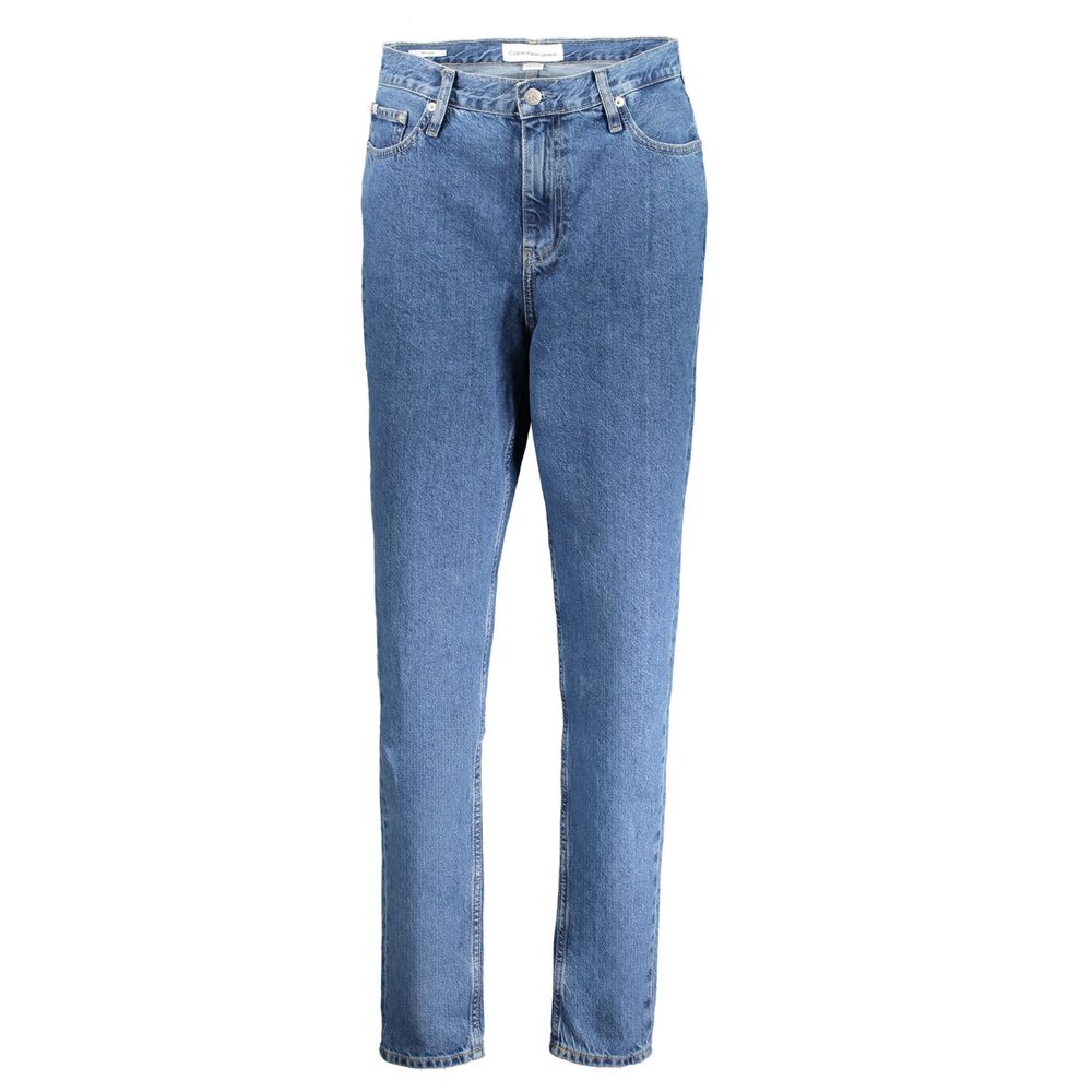 Blue Cotton Women Jeans