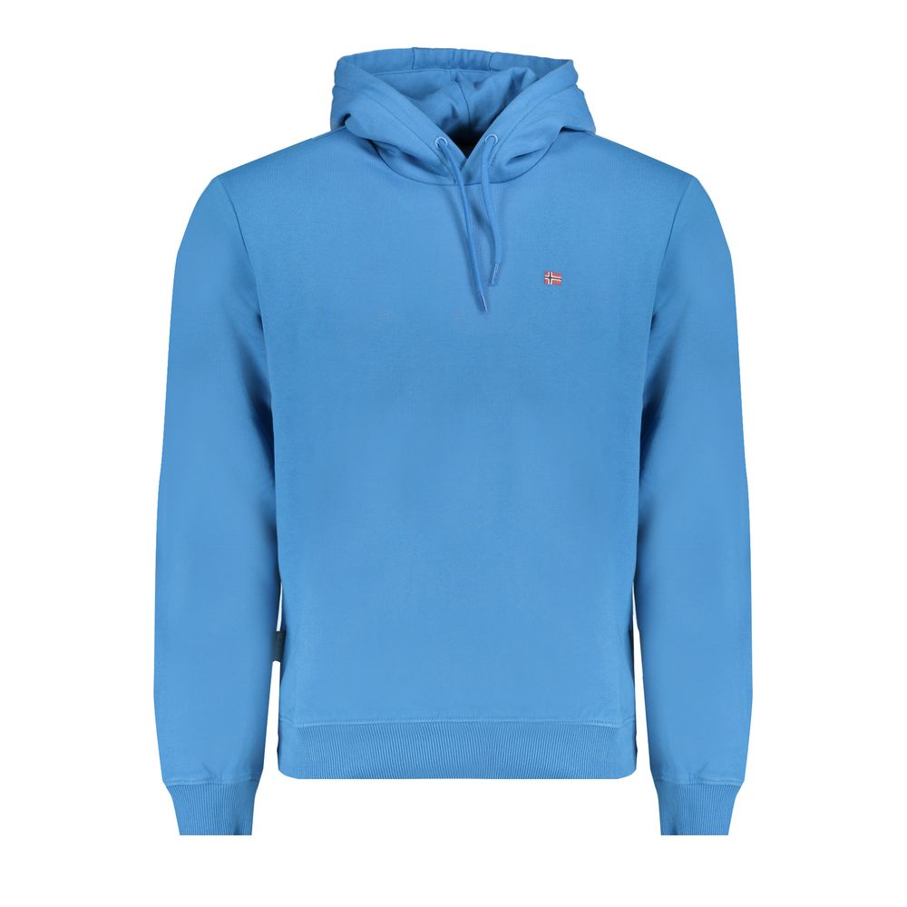 Blue Cotton Men Sweater
