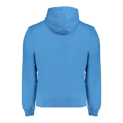 Blue Cotton Men Sweater