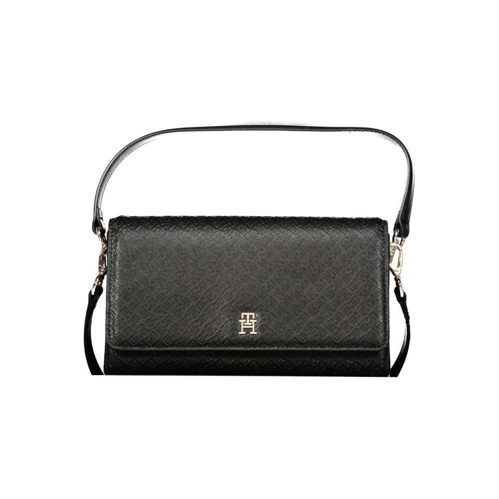 Black Polyethylene Women Handbag