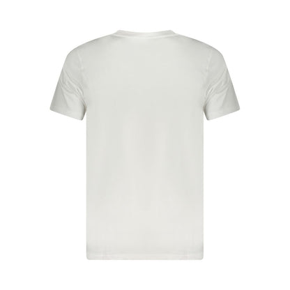 White Cotton Men T-Shirt