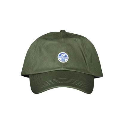 Green Cotton Men Cap