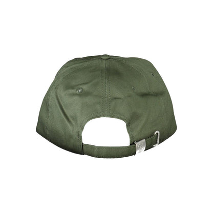 Green Cotton Men Cap