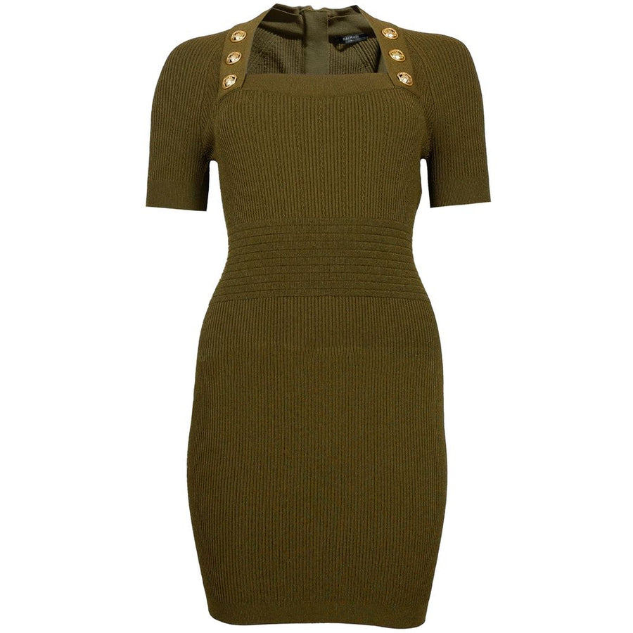 Green Viscose Women T-Shirt Dress