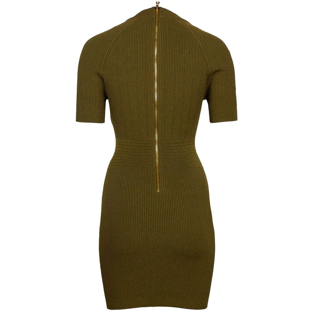 Green Viscose Women T-Shirt Dress