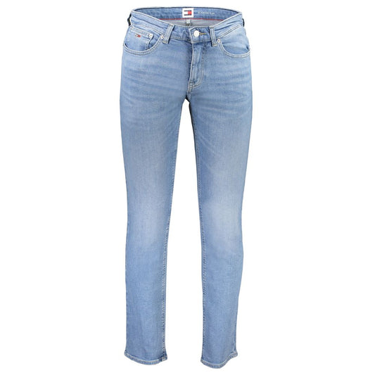 Light Blue Cotton Men Jeans