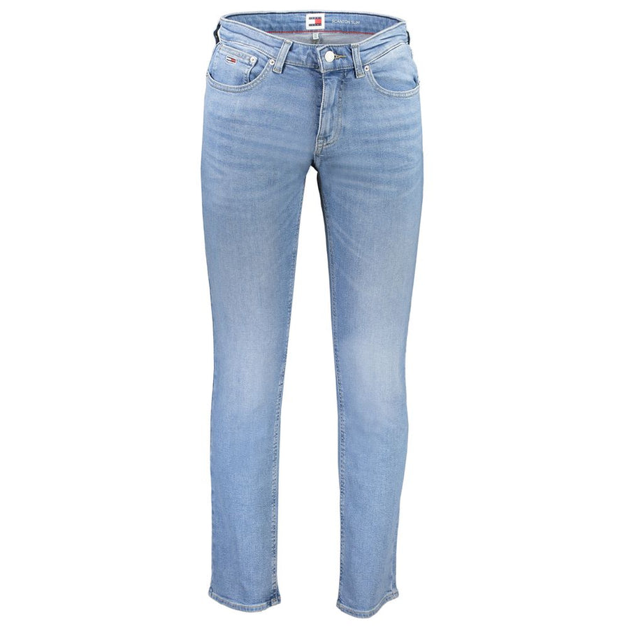Light Blue Cotton Men Jeans