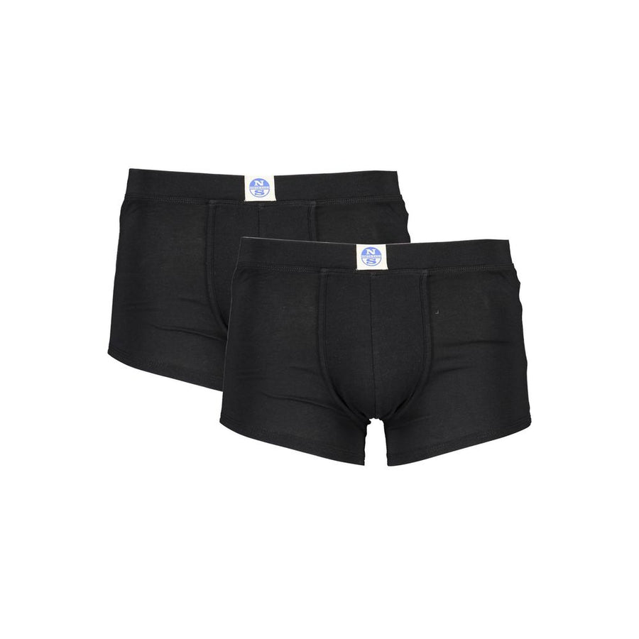 Black Cotton Men Boxer Pack
