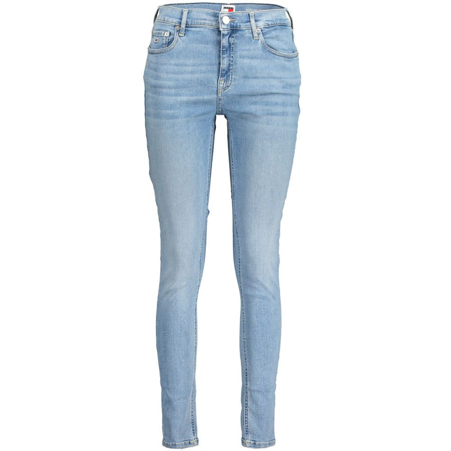 Blue Cotton Women Jeans