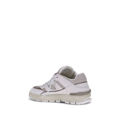White Calf Leather Bos Taurus Low Top Sneakers