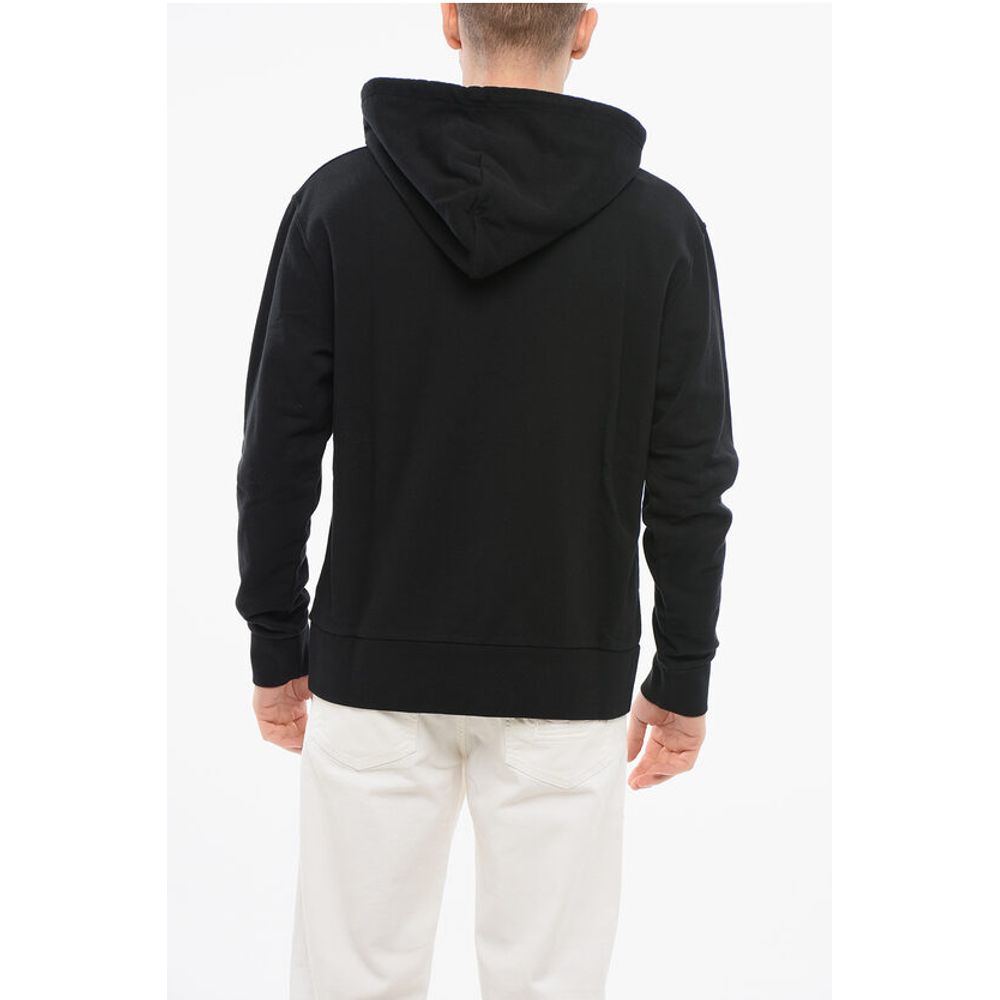 Brushed Cotton Hoodie with Embroidered Logo