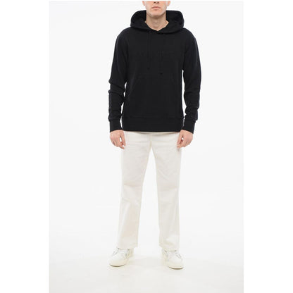 Brushed Cotton Hoodie with Embroidered Logo