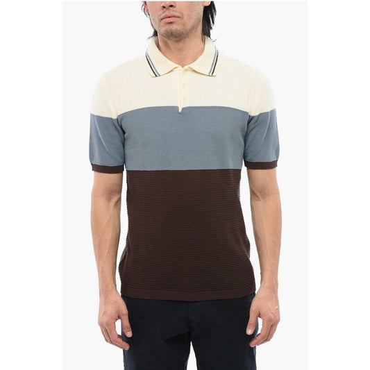 Cotton Knit Color Block Polo