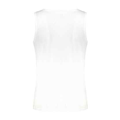 White Cotton Men's Tank Top