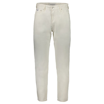 White Cotton Men's Jeans