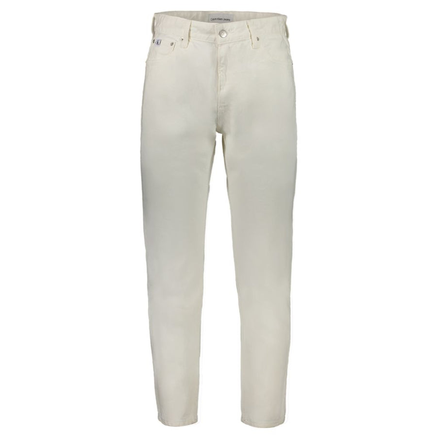 White Cotton Men's Jeans