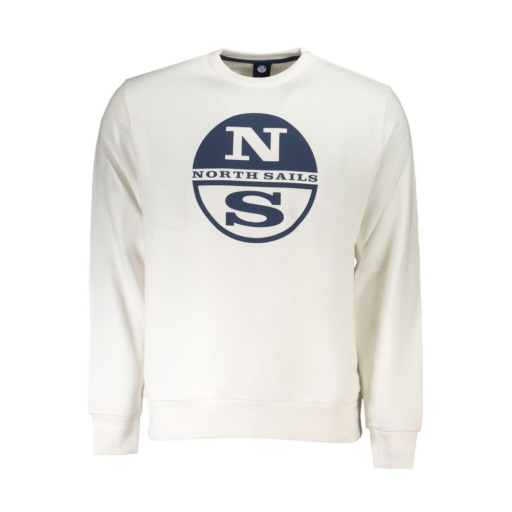 White Cotton Men Sweater