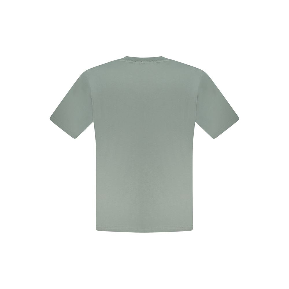 Green Cotton Men T-Shirt