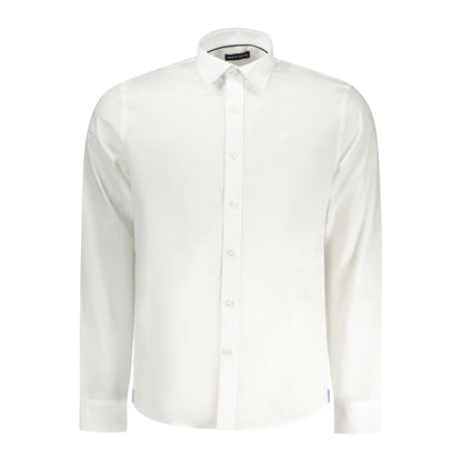 White Cotton Men Shirt
