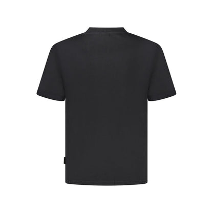 Black Cotton Men T-Shirt