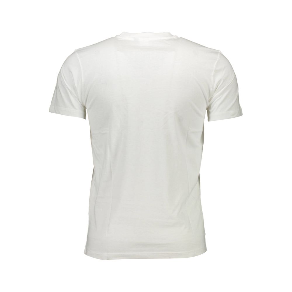 White Cotton Men T-Shirt