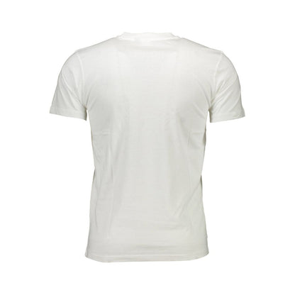 White Cotton Men T-Shirt