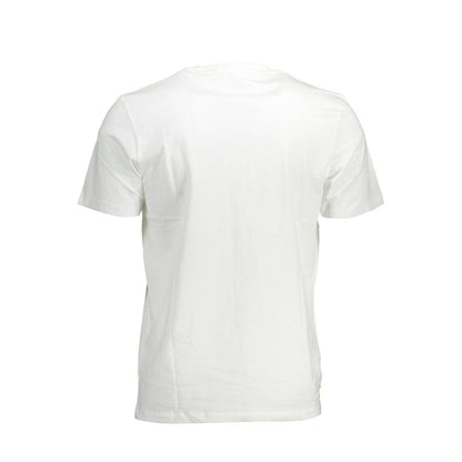 White Cotton Men T-Shirt