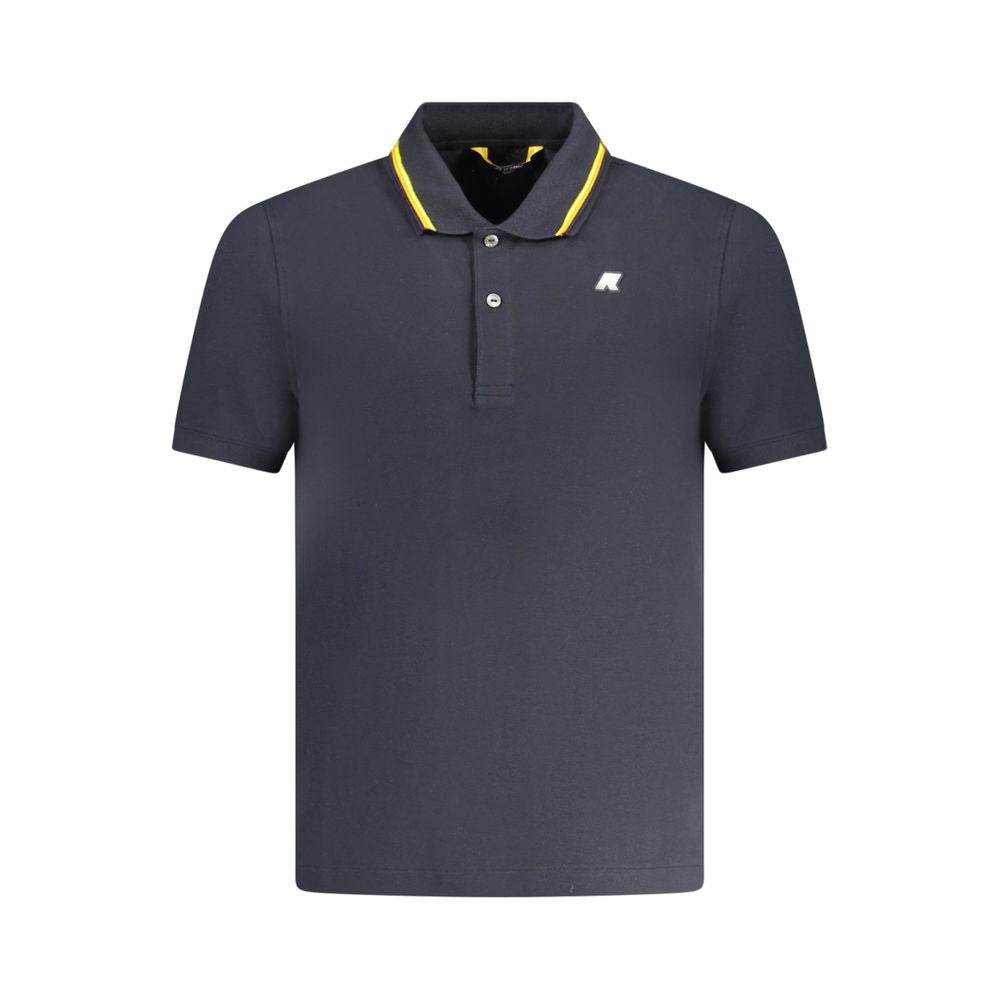 Blue Cotton Polo Shirt