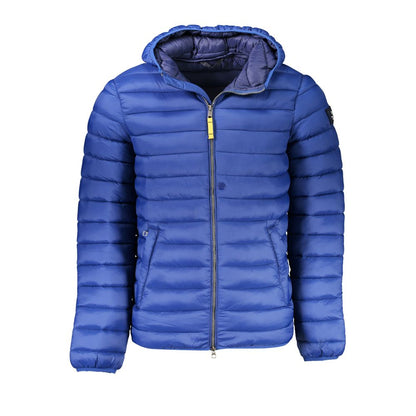 Blue Polyamide Men's Jacket