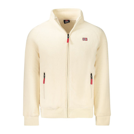 White Polyester Men Jacket