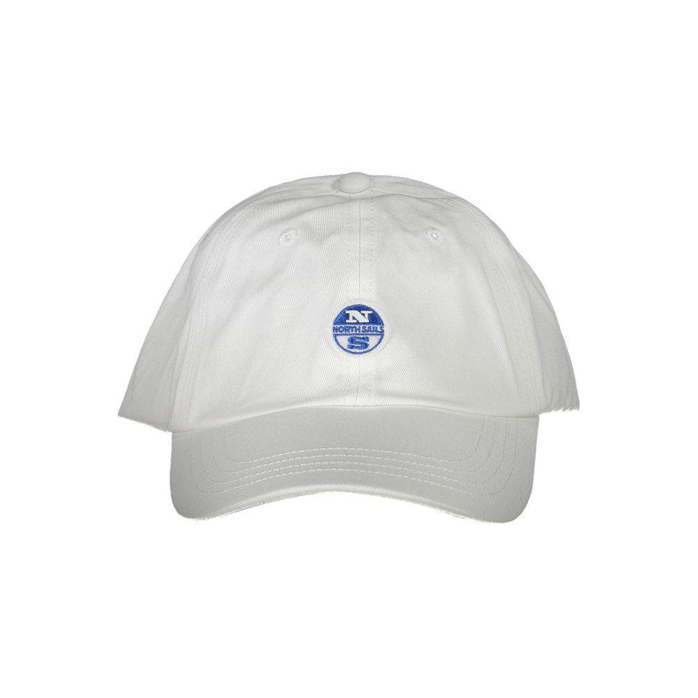 White Cotton Men Cap