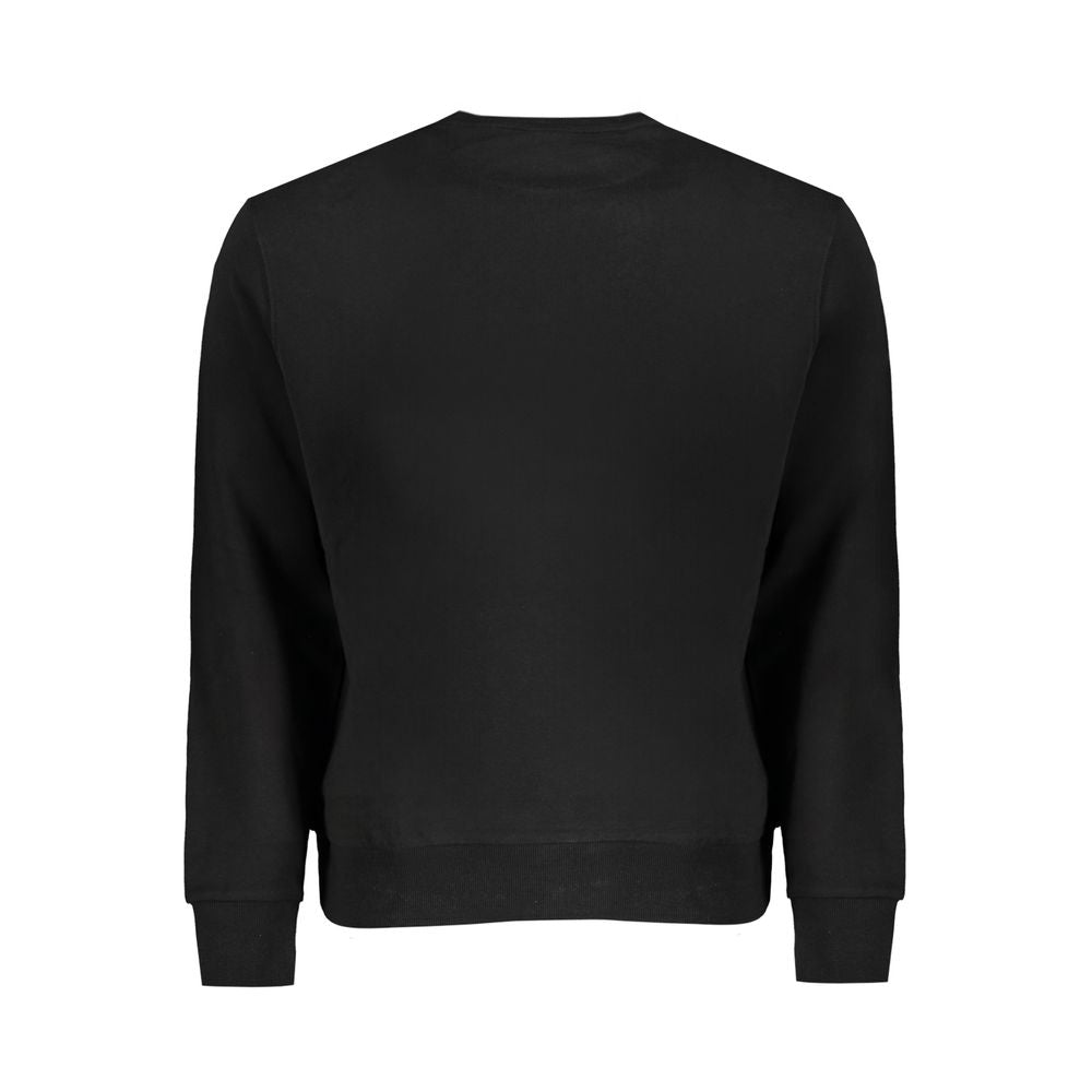 Black Cotton Men Sweater