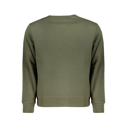 Green Cotton Men Sweater